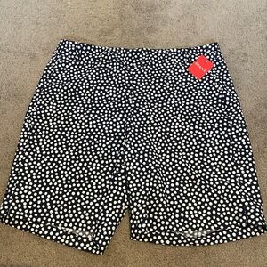 Spanx Women's Navy & White Polka Dot Shorts